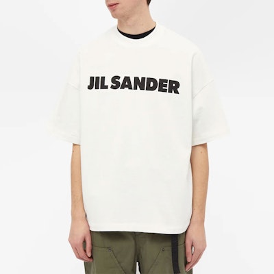 JIL SANDER White Logo Print Casual Short Sleeve T-Shirt. JSMS707045-MS248708-102 Purchase JIL SANDER White Logo Print Casual Short Sleeve T-Shirt. JSMS707045-MS248708-102