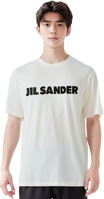 JIL SANDER White Logo Print Casual Short Sleeve T-Shirt. JSMS707045-MS248708-102 Details for JIL SANDER White Logo Print Casual Short Sleeve T-Shirt. JSMS707045-MS248708-102