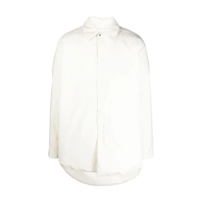 Jil Sander White Solid Color Loose-Fit Collared Jacket J22AF0103-J46077-105