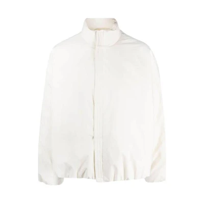 JIL SANDER White Solid Color Zip-Up Long Sleeve Jacket J22AF0104-J46077-105
