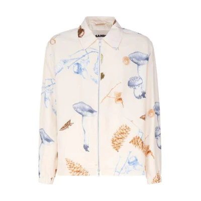 JIL SANDER White Zip-Up Collared Slim-Fit Jacket J47BN0164-J65196-960