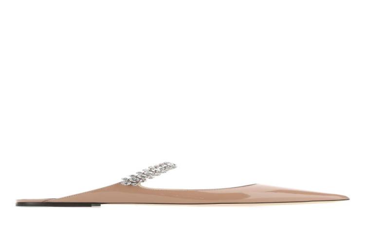 Shop Jimmy Choo 驼色 PRE_BINGFLATPAT 芭蕾粉色，61