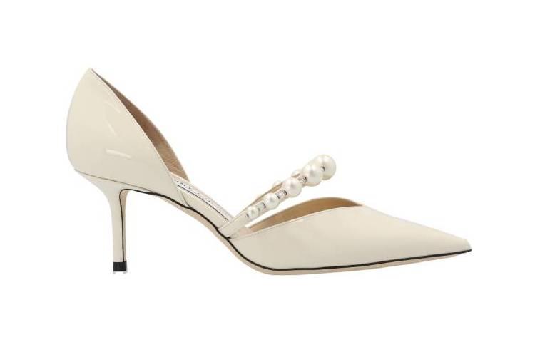 Buy ジミー・チュー オーレリー65 'ラテホワイト' AURELIE65XKMLATTEWHITE AURELIE65XKMLATTEWHITE