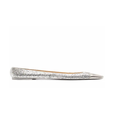 Jimmy Choo Ballerine Pre_Gisela Flat 'Platinum 44'