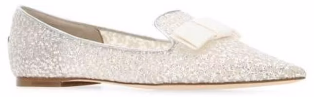 Jimmy Choo Ballet Loafers 70 'Metallic Silver' GALABBRSILVERSILV Jimmy Choo Ballet Loafers 70 'Metallic Silver' GALABBRSILVERSILV