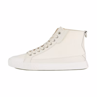 Jimmy Choo Canvas and Leather High-Top Sneakers 'Beige'