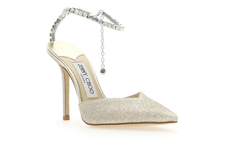 Jimmy Choo Crystal High Heel JW 'Platinum Crystal' SAEDA100BBGPICECRY