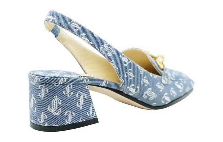 Jimmy Choo Diamond Tilda Sling 'Monogram Denim Blue' J000159629Denim