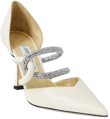 Jimmy Choo Fall/Winter 2021 'White High Heels' LUIS-90-AQW-LATTE/CRYSTAL Order Jimmy Choo Fall/Winter 2021 'White High Heels' LUIS-90-AQW-LATTE/CRYSTAL