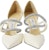 Jimmy Choo Musim Luruh/Sejuk 2021 'Kasut Tumit Tinggi Putih' LUIS-90-AQW-LATTE/CRYSTAL