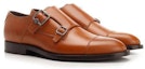 Shop Jimmy Choo Finnion Monkstrap 'Dark Tan' FINNIONMONKSTRAPSLQDARKTAN