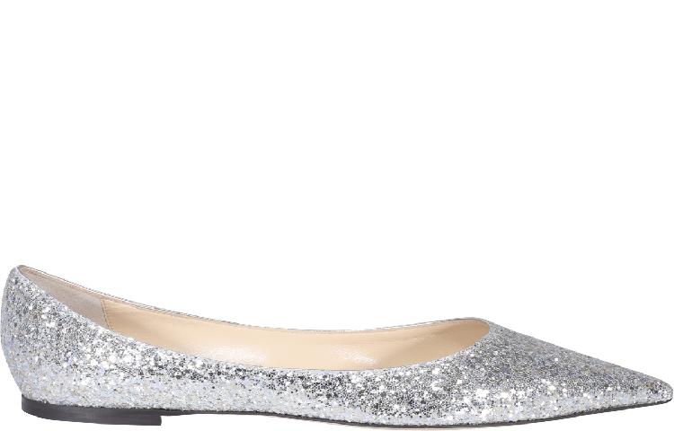 Jimmy Choo Flat '87' LOVE-FLATLDDPLATINUM