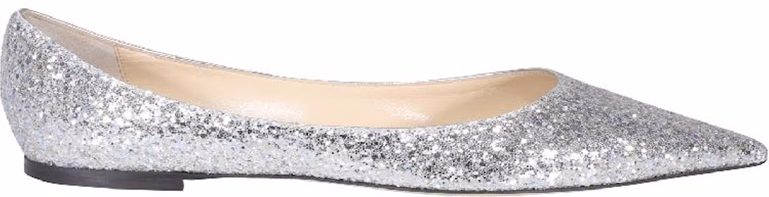 Jimmy Choo Flat '87' LOVE-FLATLDDPLATINUM Buy Jimmy Choo Flat '87' LOVE-FLATLDDPLATINUM
