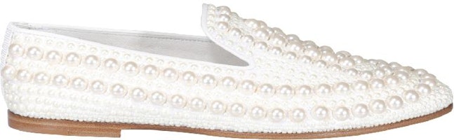Jimmy Choo Flat Shoes 48 'White' VARSHA-FLATWOZWHITE/WHITE Jimmy Choo Flat Shoes 48 'White' VARSHA-FLATWOZWHITE/WHITE