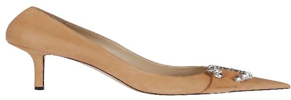 Jimmy Choo Flat Shoes 'Brown' SARESA85SUECARAMEL-CRYSTAL Jimmy Choo Flat Shoes 'Brown' SARESA85SUECARAMEL-CRYSTAL