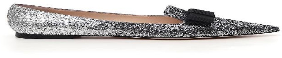 Jimmy Choo GALAV x BANTH Silver Flat 'Anthracite Silver' GALAVXBANTHRACITESILVER Jimmy Choo GALAV x BANTH Silver Flat 'Anthracite Silver' GALAVXBANTHRACITESILVER