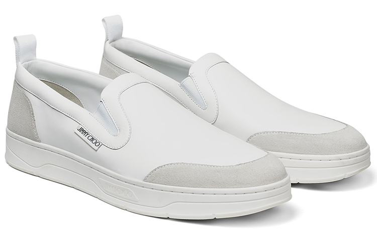 Jimmy Choo Hawaii Slip On White 'Calfskin and Suede' 圖 2