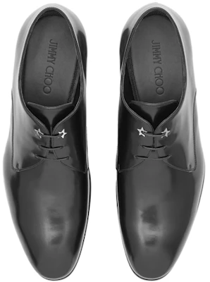 Jimmy Choo 傑克森 小牛皮紋繫帶正裝鞋 黑色 Lookbook Jimmy Choo 傑克森 小牛皮紋繫帶正裝鞋 黑色
