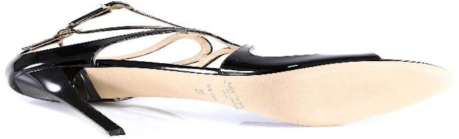 Jimmy Choo Lang Sandals 'Pre Black' LANGPATBLACK Jimmy Choo Lang Sandals 'Pre Black' LANGPATBLACK