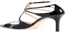 Shop Jimmy Choo Lang Sandals 'Pre Black' LANGPATBLACK