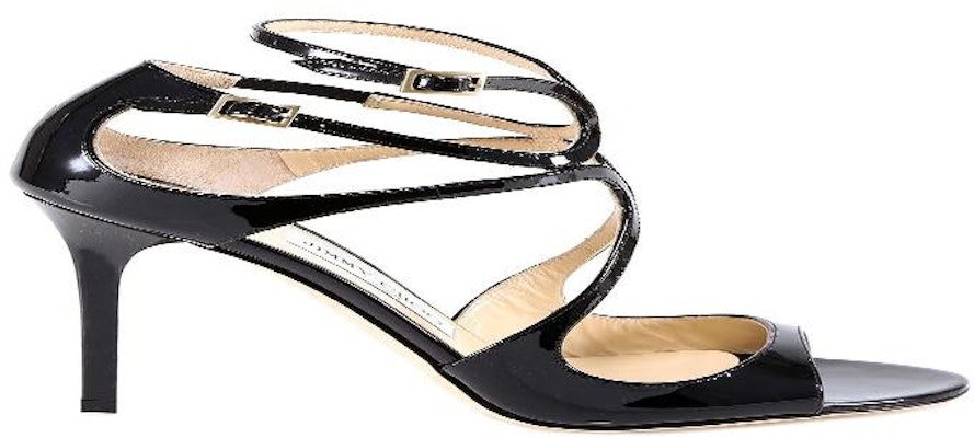 Jimmy Choo Lang Sandals 'Pre Black' LANGPATBLACK Details for Jimmy Choo Lang Sandals 'Pre Black' LANGPATBLACK