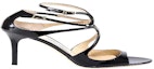 Details for Jimmy Choo Lang Sandals 'Pre Black' LANGPATBLACK
