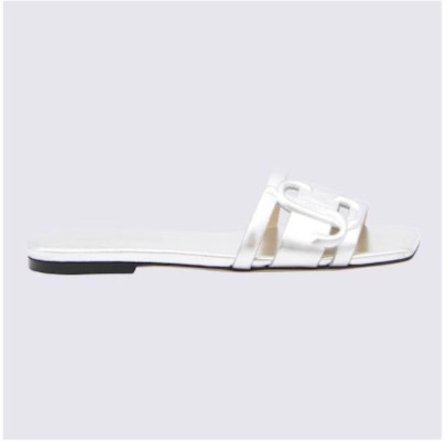 Jimmy Choo 平底鞋, 白色平底鞋 LARANFLATTNMSILVER18 Buy Jimmy Choo 平底鞋, 白色平底鞋 LARANFLATTNMSILVER18