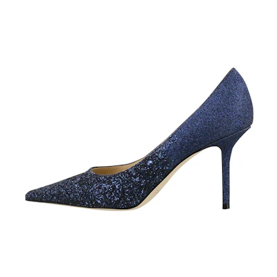 Jimmy Choo Love 85 VLD High Heels 'Navy Glitter Fabric'