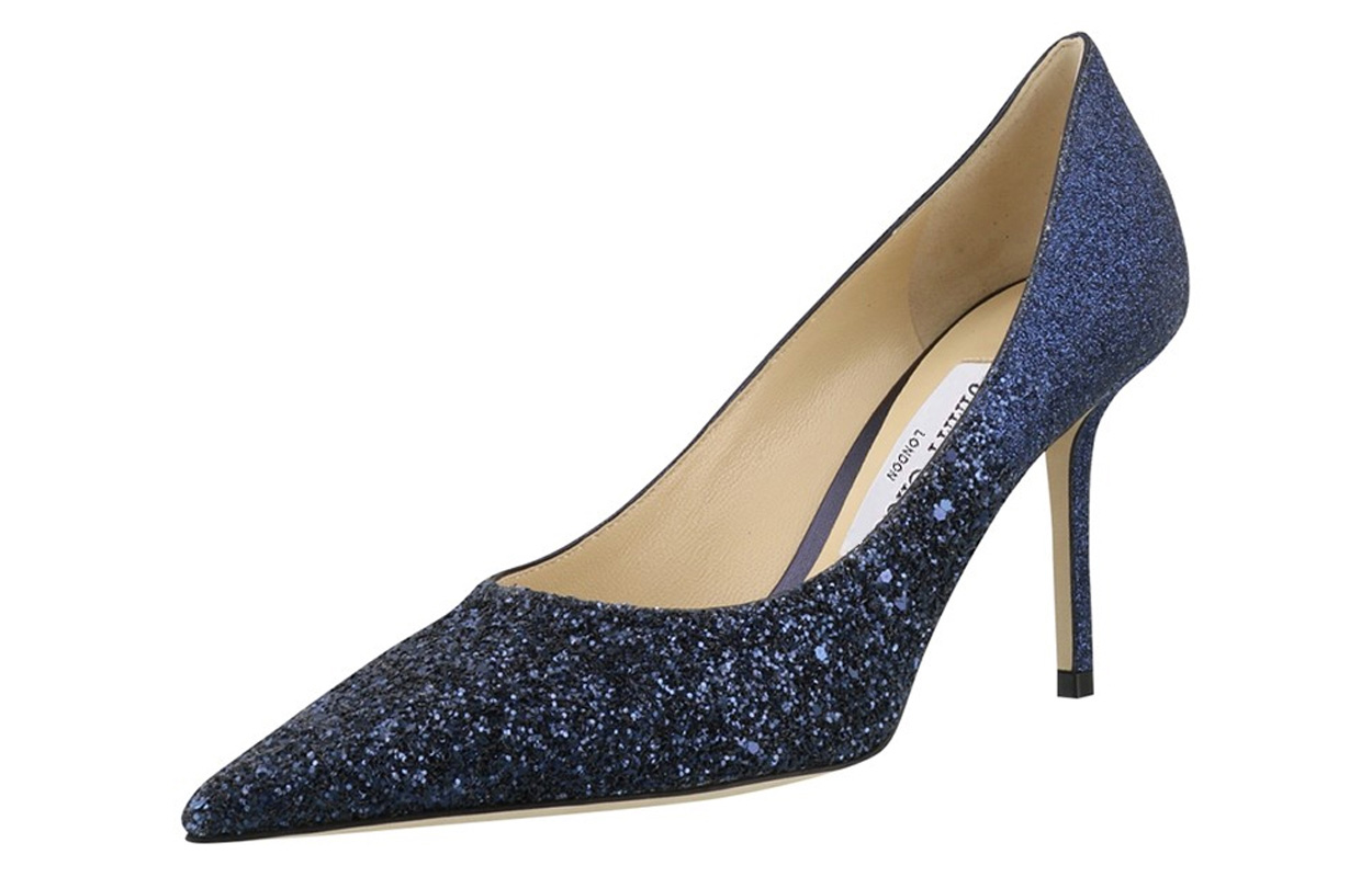 Jimmy Choo Love 85 VLD High Heels 'Navy Glitter Fabric' 圖 3