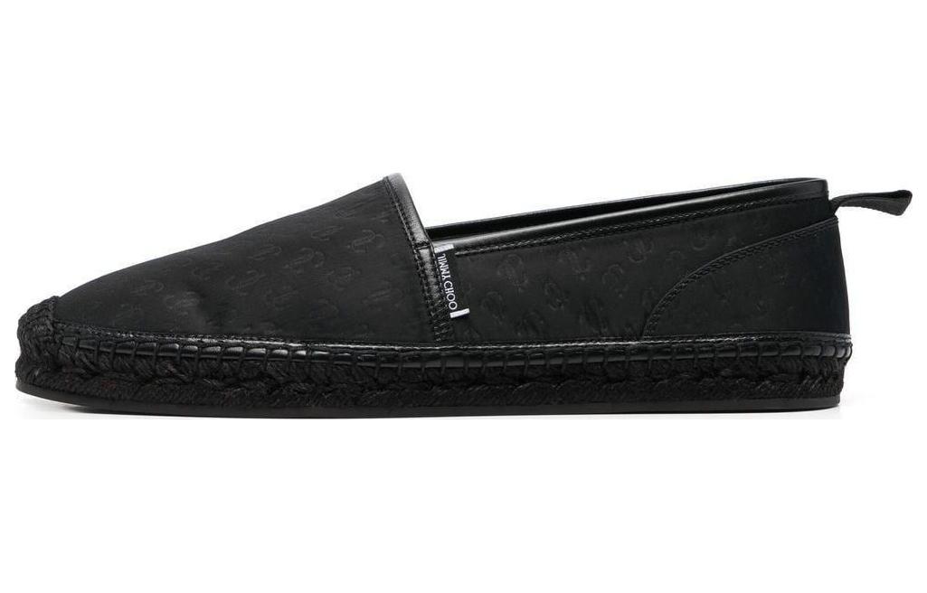 Buy Jimmy Choo 大範圍凹面壓花logo印花 低筒 板鞋 男款 黑色