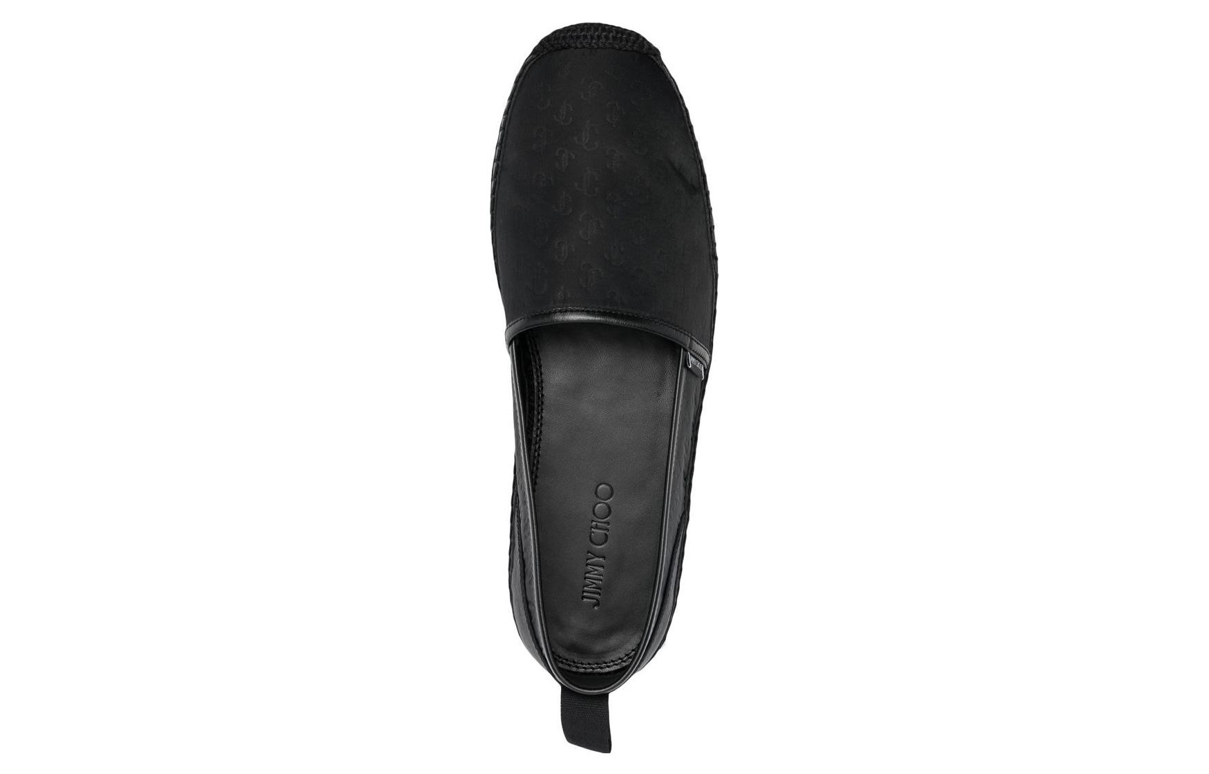 Lookbook Jimmy Choo 大範圍凹面壓花logo印花 低筒 板鞋 男款 黑色