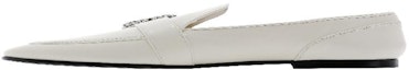 Order Jimmy Choo Mani Flat Loafers 'Putih Kasual' MANI-FLAT-AYULATTE/CRYSTAL