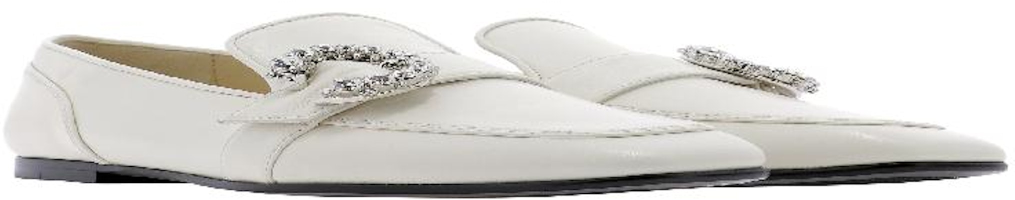 Jimmy Choo Mani Flat Loafers 'White Casual' MANI-FLAT-AYULATTE/CRYSTAL Lookbook Jimmy Choo Mani Flat Loafers 'White Casual' MANI-FLAT-AYULATTE/CRYSTAL
