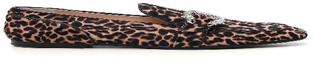 Jimmy Choo MANIFLATO 'Animal Print Flat with Natural Mix Crystal' MANIFLATOXZNATURALMIXCRYSTAL Jimmy Choo MANIFLATO 'Animal Print Flat with Natural Mix Crystal' MANIFLATOXZNATURALMIXCRYSTAL