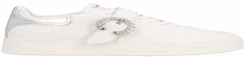 Jimmy Choo OSAKA LACE UP 'White Silver' OSAKALACEUPXYTVWHITESILVE Jimmy Choo OSAKA LACE UP 'White Silver' OSAKALACEUPXYTVWHITESILVE