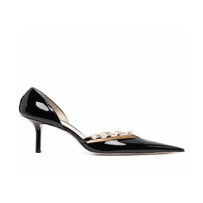 Jimmy Choo Pre-Aurelie 85 'Black White'