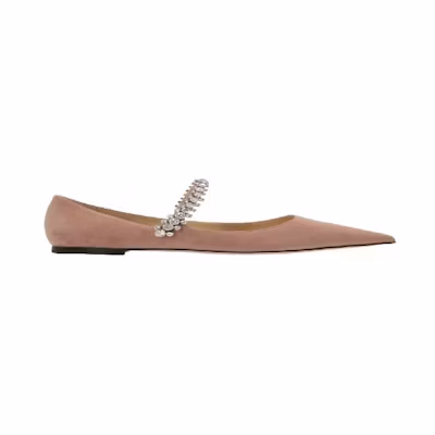 Jimmy Choo Pre-Baily Flats 85 'Ballet Pink Crystal'