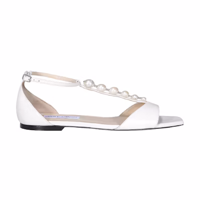 Jimmy Choo Pre-Bella Flat 'Latte White'