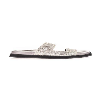 Jimmy Choo PRE MARGAFLAT ZXV 'Platinum Crystal Light Blue'