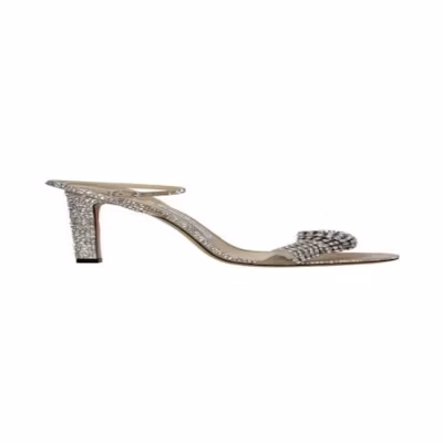 Jimmy Choo Pre Thyra 100 'Nude Crystal'