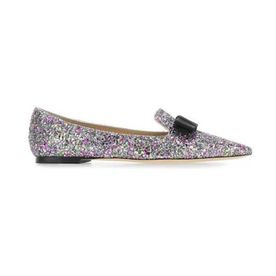 Jimmy Choo Roger Vivier Embellished Leather Gala Ballerinas 'Multicolor Confetti'