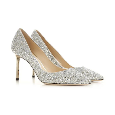 Jimmy Choo Romy 85 'Champagne Glitter'