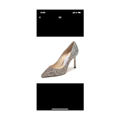 Jimmy Choo Romy 85 'Champagne Silver Gradient'