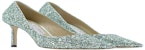 Jimmy Choo Romy 85 'Kasut Tumit Hijau' ROMY-85-LHJMIAMI-MINT