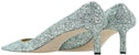 Jimmy Choo Romy 85 'Kasut Tumit Hijau' ROMY-85-LHJMIAMI-MINT