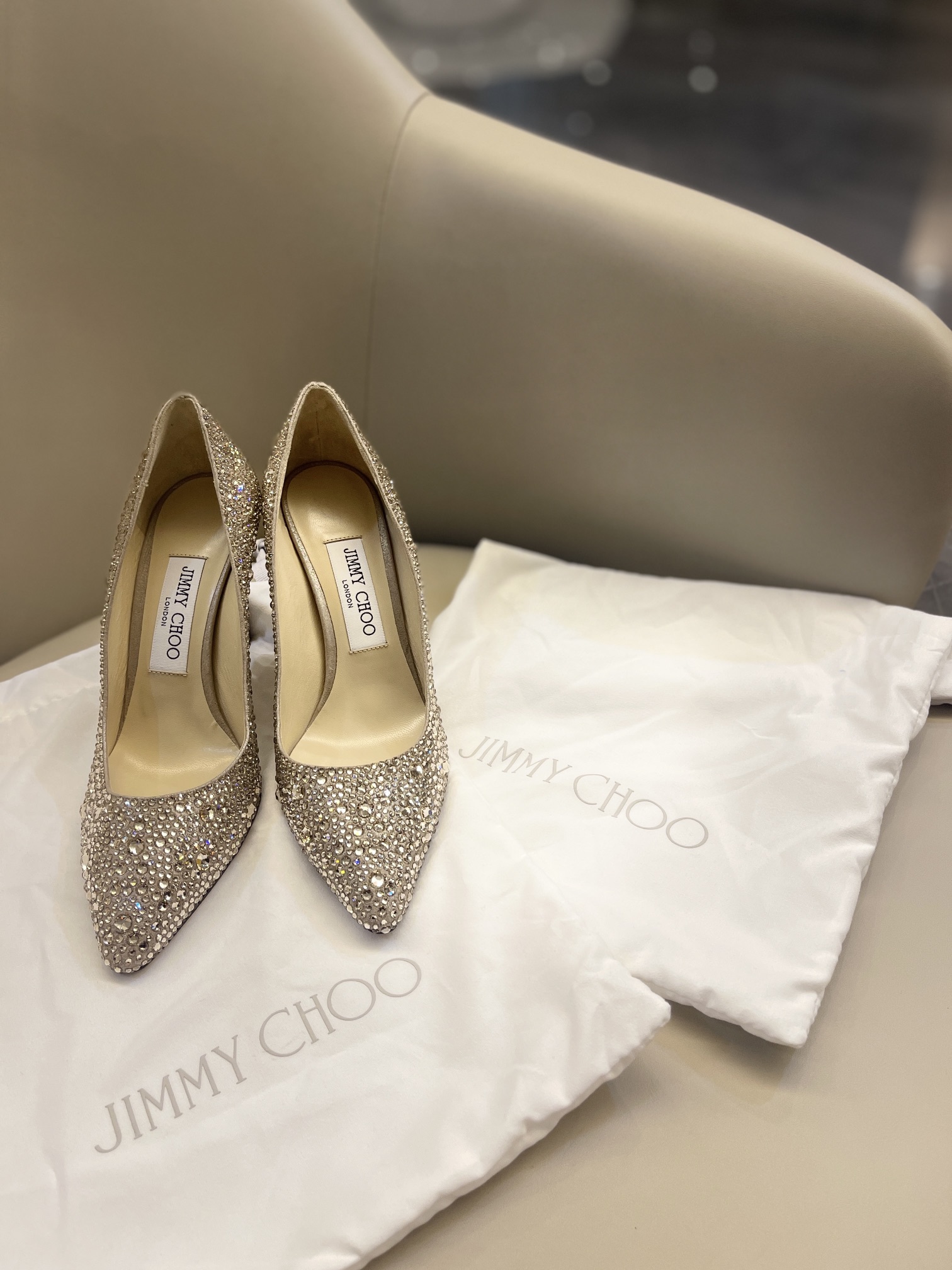 Jimmy Choo Romy 85 'Honey Gold' 圖 2