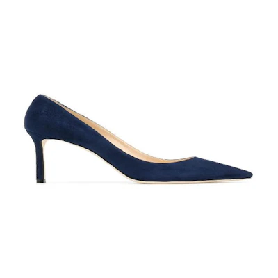 Jimmy Choo Romy 85 'Suede Navy'