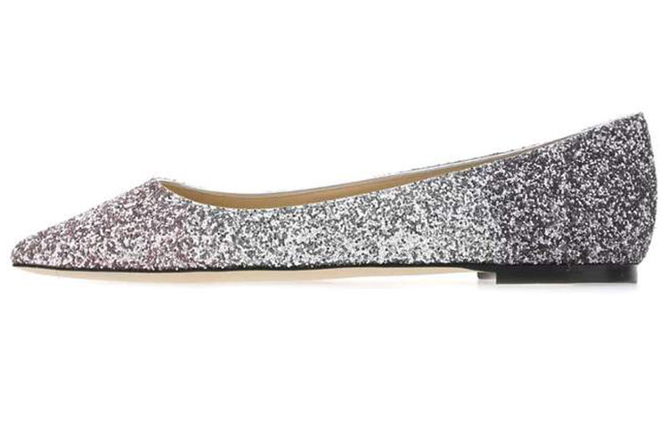 Jimmy Choo Romy Flat 'Black Purple Silver Gradient' ROMY-FLAT-VNB-BALPIN-SILANT