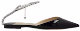 Buy Jimmy Choo Saeda Ballet Flats 'Black Crystal' - Selipar Hitam Kristal Jimmy Choo SAEDAFLATBOBBLACKCRYSTAL
