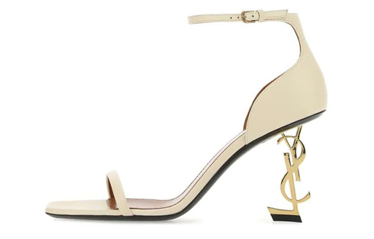 Jimmy Choo Saint Laurent Opyum High Heel Sandals 'Beige Leather' 5576792W7DD1543